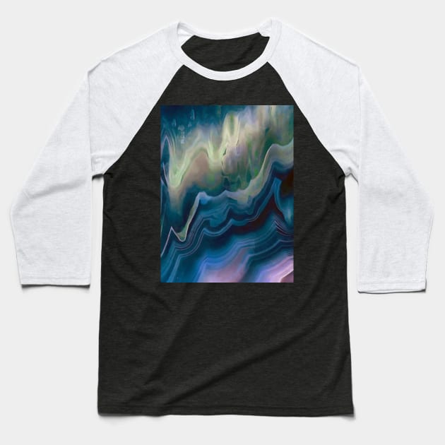 Colorful agate Baseball T-Shirt by CatyArte